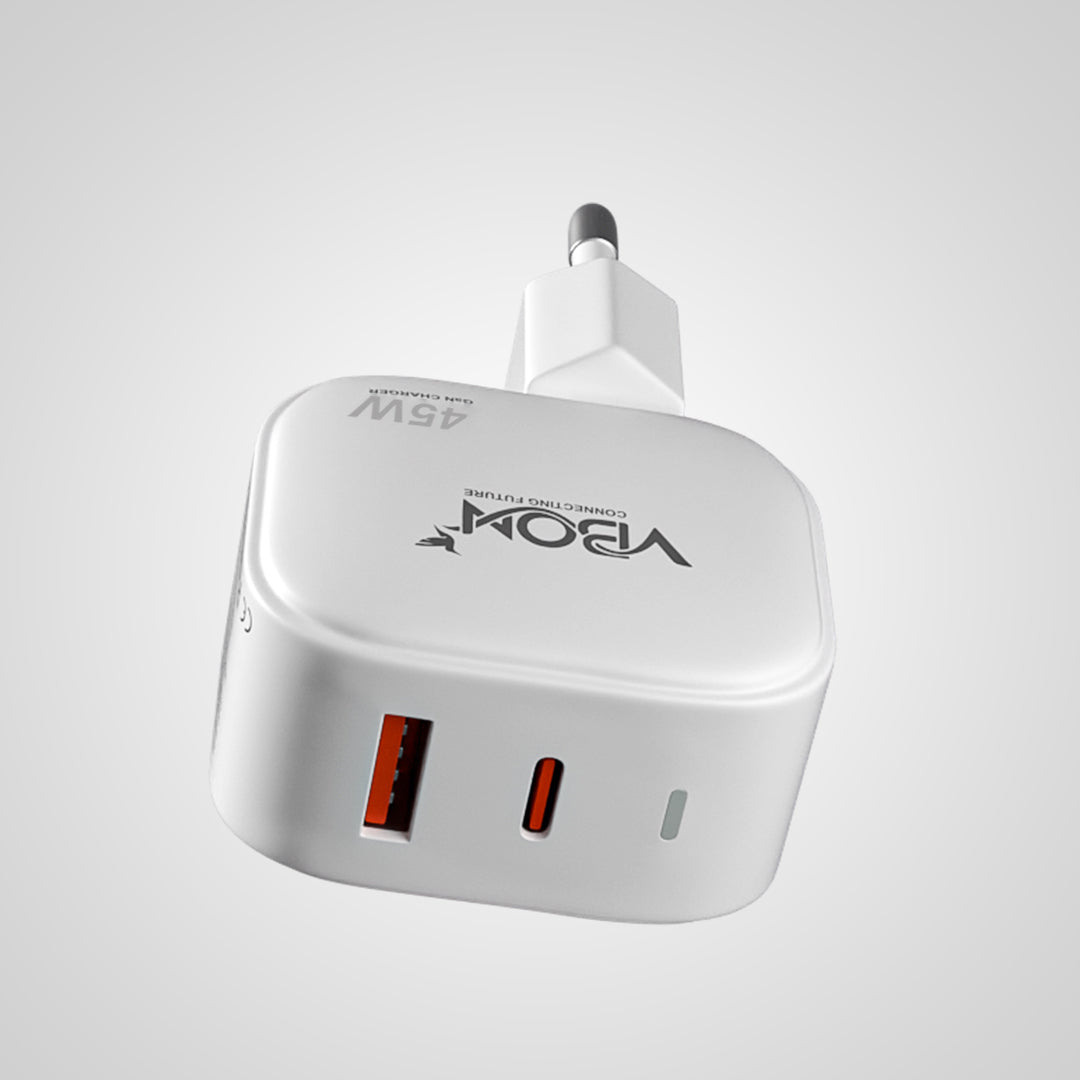 Vbon Ultra Fast Charge PD & QC  (45W GAN Technology)