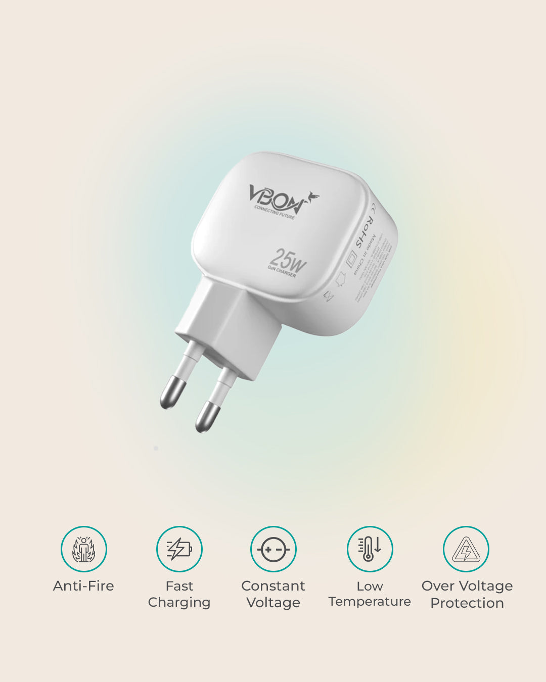 Vbon Ultra Fast Charger 25W GAN Technology